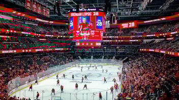 Advertising inside of Capital One Arena
